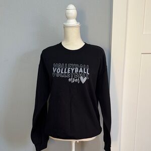 Gildan Black Volleyball Mom Hoodie